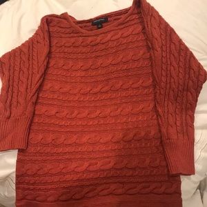 Burnt orange sweater
